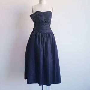 Vintage 80s Black Party Dress